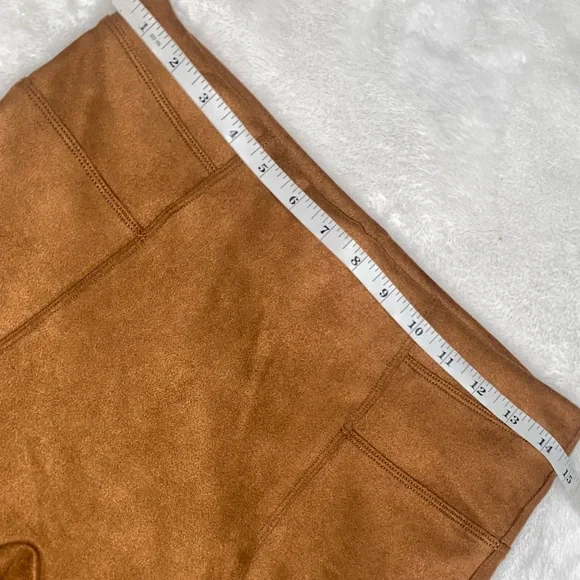 SPANX Faux Suede High-Waisted Leggings - Picture 9 of 12